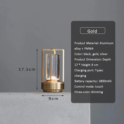 Aluminum Alloy Crystal Lamp